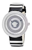 Versace V Metal Icon Silver Dial Black & Silver Strap Watch for Women - VLC010014 Authentic Buy Shop Now