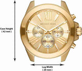 Michael Kors Wren Chronograph Gold Dial Gold Steel Strap Watch for Women - MK6952 Authentic Buy Shop Now