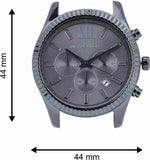 Michael Kors Lexington Chronograph Blue Dial Blue Steel Strap Watch for Men - MK8480 Authentic Buy Shop Now