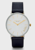 Coach Perry White Dial Blue Leather Strap Watch for Women - 14503156 Authentic Buy Shop Now