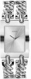 Guess Mod Heavy Metal Silver Dial Silver Steel Strap Watch For Women - W1117L1 Authentic Buy Shop Now