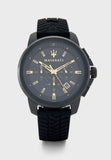 Maserati Successo Black Dial Black Rubber Strap Watch For Men - R8871621011 Authentic Buy Shop Now