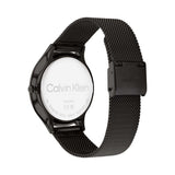 Calvin Klein Minimal Black Dial Black Mesh Bracelet Watch for Men - K3M224B1 Authentic Buy Shop Now