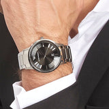 Emporio Armani Sportivo Black Dial Silver Stainless Steel Watch For Men - AR2457 Authentic Buy Shop Now