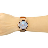 Guess Limelight Quartz White Dial Brown Leather Strap Watch For Women - W0775L7 Authentic Buy Shop Now