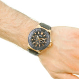 Guess Force Analog Black Dial Black Leather Strap Watch For Men - W0674G6 Authentic Buy Shop Now