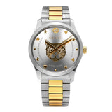 Gucci G Timeless Silver Dial Two Tone Steel Strap Watch For Women - YA1264074 Authentic Buy Shop Now