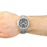 Michael Kors Ryker Chronograph Black Dial Silver Steel Strap Watch For Men - MK8528 Authentic Buy Shop Now