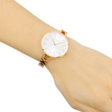Calvin Klein Graphic Silver Dial Rose Gold Steel Strap Watch for Women - K7E23646 Authentic Buy Shop Now
