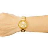 Movado Bold Gold Dial Gold Steel Strap Watch For Women - 3600382 Authentic Buy Shop Now