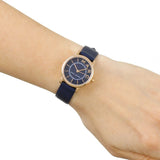 Marc Jacobs Roxy Navy Blue Dial Navy Blue Leather Strap Watch for Women - MJ1539 Authentic Buy Shop Now