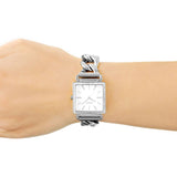 Guess Vanity Diamonds White Dial Silver Steel Strap Watch for Women - W1030L1 Authentic Buy Shop Now