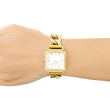 Guess Vanity Diamonds Silver Dial Gold Steel Strap Watch for Women - W1030L2 Authentic Buy Shop Now