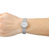 Calvin Klein Minimal White Dial Silver Mesh Bracelet Watch for Women - K3M231Y6 Authentic Buy Shop Now