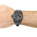 Guess Legacy Grey Dial Grey Silicone Strap Watch For Men - W1048G1 Authentic Buy Shop Now
