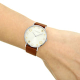 Coach Perry White Dial Brown Leather Strap Watch for Women - 14503242 Authentic Buy Shop Now