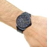 Tommy Hilfiger Shawn Quartz Blue Dial Blue Steel Strap Watch for Men - 1791618 Authentic Buy Shop Now