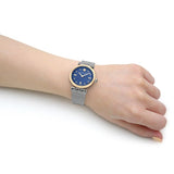 Versace Meander Blue Dial Silver Mesh Bracelet Watch for Women - VELW00520 Authentic Buy Shop Now