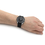 Hugo Boss Chronograph Black Dial Black Leather Strap Watch for Men - 1513864 Authentic Buy Shop Now