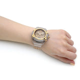 Versace Icon Active Chronograph Gold Dial White Silicone Strap Watch for Men - VEZ700121 Authentic Buy Shop Now