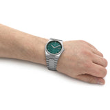 Tissot PRX Green Dial Silver Steel Strap Watch For Men - T137.410.11.091.00 Authentic Buy Shop Now