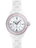Chanel J12 Quartz Diamonds Ceramic White Dial White Steel Strap Watch for Women - J12 H4466 Authentic Buy Shop Now