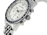 Emporio Armani Sportivo Chronograph Silver Dial Silver Steel Strap Watch For Men - AR6073 Authentic Buy Shop Now