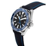 Tag Heuer Aquaracer Calibre 5 Automatic Black Dial Black Nylon Strap Watch for Men - WAY201C.FC6395 Authentic Buy Shop Now