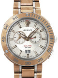 Versace V Extreme Chronograph White Dial Rose Gold Stainless Steel Watch for Women - VCN050017 Authentic Buy Shop Now
