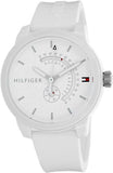 Tommy Hilfiger Denim Analog White Dial White Rubber Strap Watch for Men - 1791481 Authentic Buy Shop Now