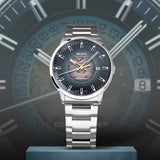 Mido Commander Automatic Gradient Blue Dial Silver Steel Strap Watch For Men - M021.407.11.411.01 Authentic Buy Shop Now