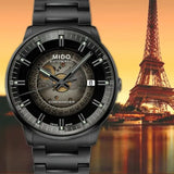 Mido Commander II Automatic Gradient Black Dial Black Steel Strap Watch For Men - M021.407.33.411.00 Authentic Buy Shop Now