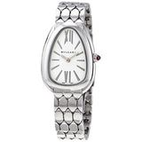 Bvlgari Serpenti Seduttori Quartz White Dial Silver Steel Strap Watch for Women - SERPENTI103141 Authentic Buy Shop Now