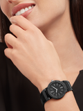 Bvlgari Bvlgari Lady Black Dial Black Steel Strap Watch for Women - BVLGARI103557 Authentic Buy Shop Now
