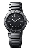Bvlgari Bvlgari Lady Black Dial Black Steel Strap Watch for Women - BVLGARI103557 Authentic Buy Shop Now