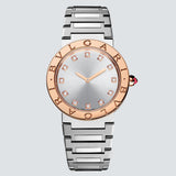 Bvlgari Bvlgari Bvlgari Lady Diamonds Silver Dial Silver Steel Strap Watch for Women - BVLGARI103577 Authentic Buy Shop Now