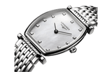 Longines La Grande Classique de Longines Tonneau White Dial Silver Steel Strap Watch for Women - L4.205.4.87.6 Authentic Buy Shop Now