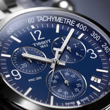 Tissot T Sport PRC 200 Chronograph Blue Rubber Strap Watch For Men - T114.417.17.047.00 Authentic Buy Shop Now