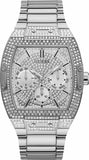 Guess Phoenix Multifunction Crystals Silver Dial Silver Steel Strap Watch For Men - GW0094G1 Authentic Buy Shop Now