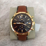 Fossil Townsman Chronograph Black Dial Brown Leather Strap Watch for Men - FS5338 Authentic Buy Shop Now