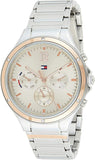 Tommy Hilfiger Eve Chronograph Quartz Pink Dial Silver Steel Strap Watch For Women - 1782279 Authentic Buy Shop Now