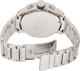 Tommy Hilfiger Trent Chronograph Blue Dial Silver Steel Strap Watch for Men - 1791053 Authentic Buy Shop Now