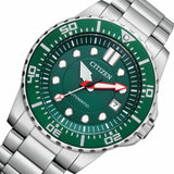 Citizen Promaster Mechanical Green Dial Silver Steel Strap Watch For Men - NJ0129-87X Authentic Buy Shop Now