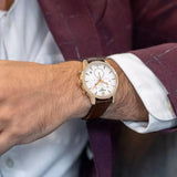 Tissot T Classic Tradition Chronograph White Dial Brown Leather Strap Watch For Men - T063.617.36.037.00 Authentic Buy Shop Now