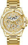 Guess Queen Quartz Gold Dial Gold Steel Strap Watch For Men - GW0497G2 Authentic Buy Shop Now