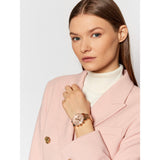 Michael Kors Ritz Chronograph Rose Gold Dial Rose Gold Steel Strap Watch for Women - MK6357 Authentic Buy Shop Now