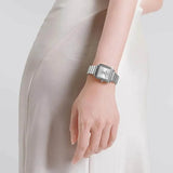 Armani Exchange Lola Quartz Silver Dial Silver Mesh Strap Watch For Women - AX5800 Authentic Buy Shop Now