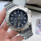 Guess Rigor Quartz Black Dial Silver Steel Strap Watch For Men - W0218G2 Authentic Buy Shop Now