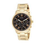 Guess Hendrix Multifunction Black Dial Gold Steel Strap Watch for Men - W1309G2 Authentic Buy Shop Now
