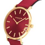 Coach Perry Red Dial Red Leather Strap Watch for Women - 14503852 Authentic Buy Shop Now